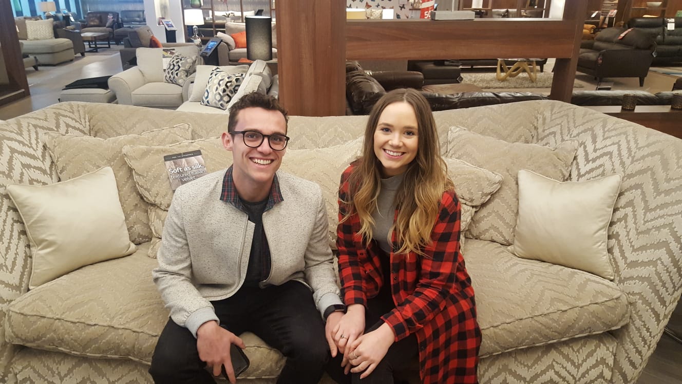 How Hollyoaks stars Daisy and Luke found their dream sofa with Sofology