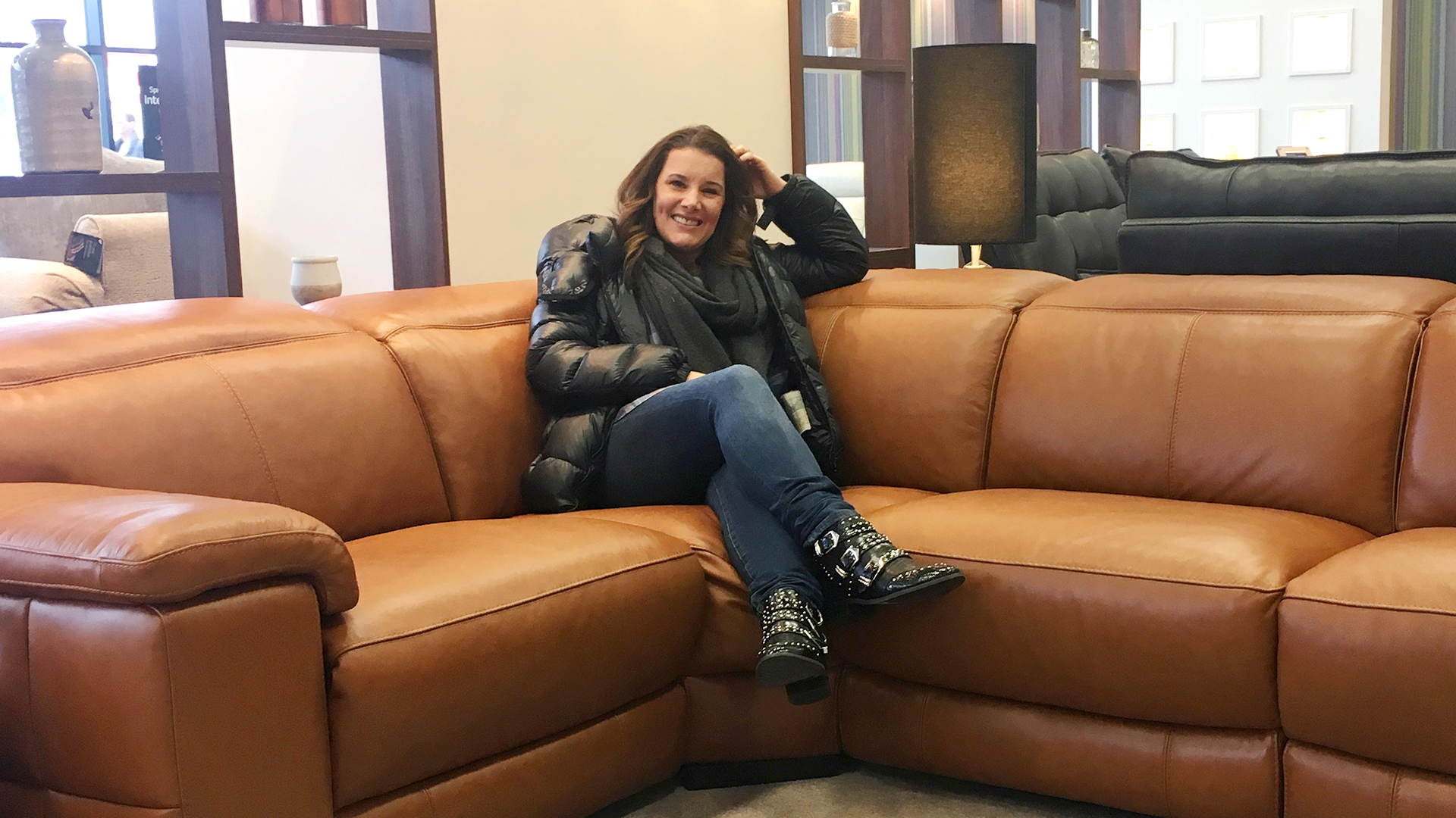 Former X Factor winner Sam Bailey chooses a sofa she loves
