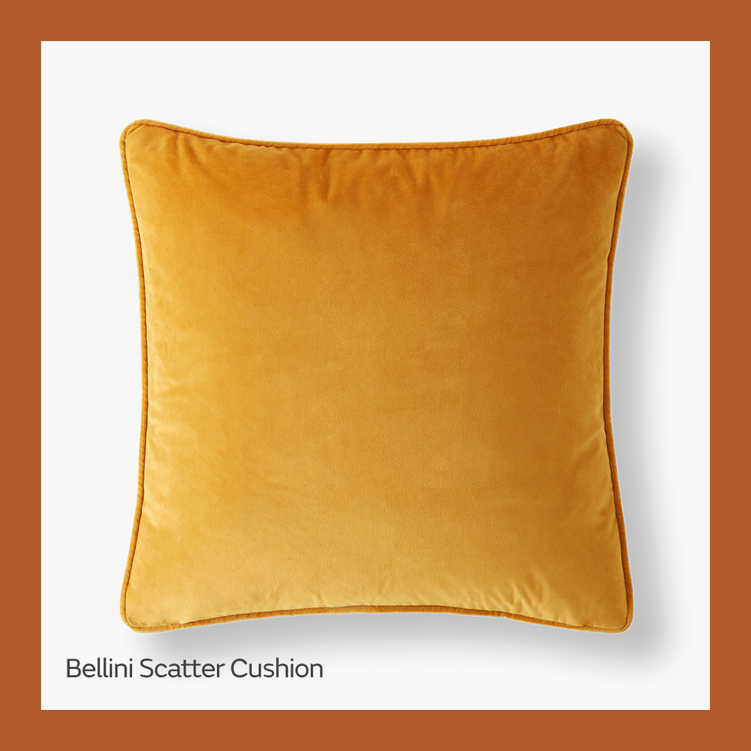 Bellini Ochre scatter cushion